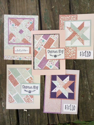 Floral and Seaside Quilt Cards in Gift Box