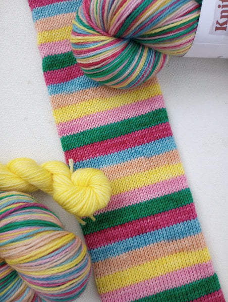 Volcano Flamingos (July yarn club)