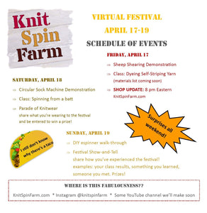 Virtual Festival - Schedule of Events!! (April 17-19)
