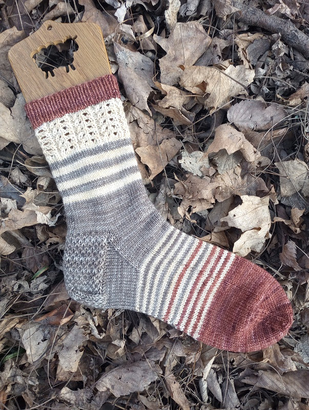 Bare Bones Sock Pattern: Striped Kelp – Knit Spin Farm