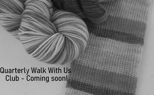 OPENINGS IN May! Single Skein or Quarterly Club: Walk With Us!- Self Striping Sock Yarn