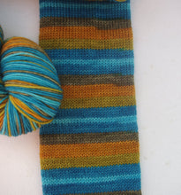 Honey Locust and Elm Leaves...Self-Striping Sock yarn