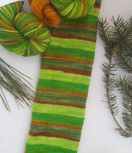 Conifer - Corriedale Sock Self Striping Sock Yarn