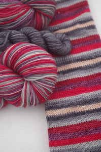 Sandhill Crane - Self Striping Sock Yarn