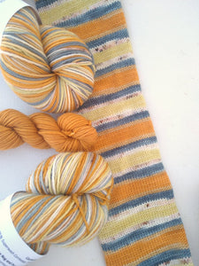 Egg Nog and Pumpkin Pie Days - Self Striping Sock Yarn