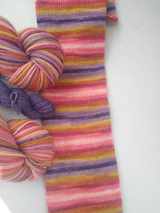 "I'd Eat That," by the Goats - Targhee Fingering Self Striping Sock Yarn