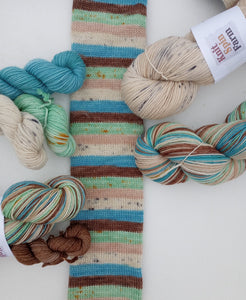 Oology - Self Striping Sock Yarn - Corriedale Sock