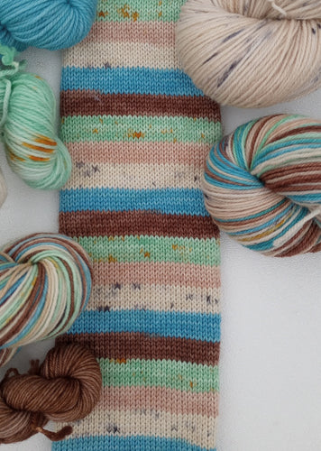 Oology - Self Striping Sock Yarn - Corriedale Sock