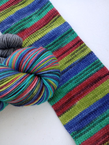 Hummingbirds - Self Striping Sock Yarn (Corriedale)