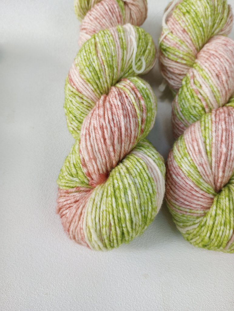 Rose to Green - 100% Superwash Merino, DK weight (100g)