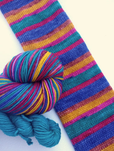 Don't Eat! (Aposematism) - Self-Striping Sock yarn