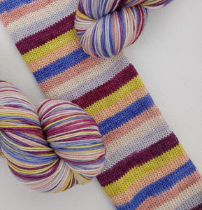 PREORDER Single Skein or Quarterly Club - Self Striping Sock Yarn