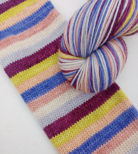 PREORDER Single Skein or Quarterly Club - Self Striping Sock Yarn
