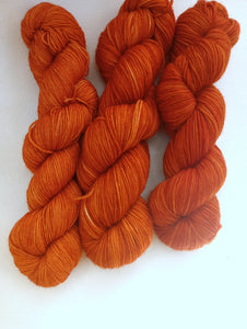 Folk Art Pumpkin - Semi-Solid sock yarn