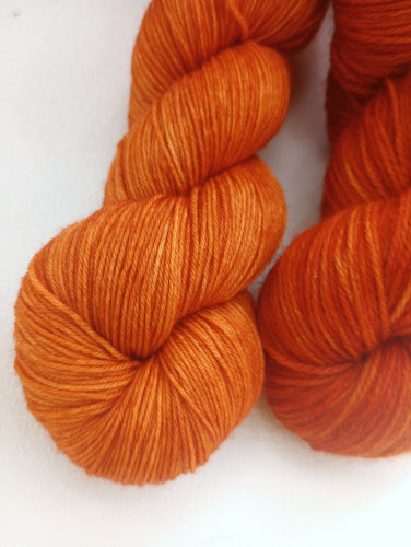 Folk Art Pumpkin - Semi-Solid sock yarn