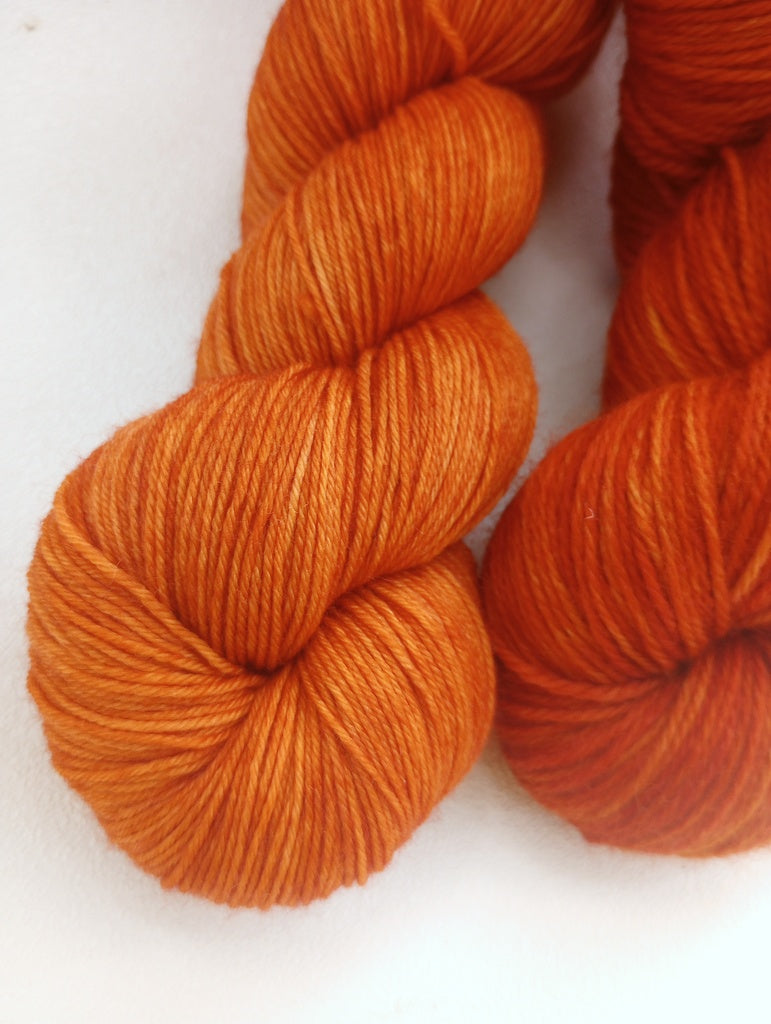 Folk Art Pumpkin - Semi-Solid sock yarn