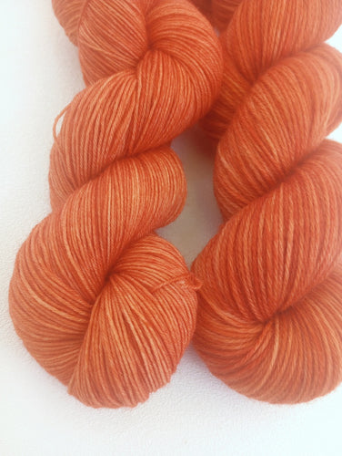 Rusty Orange - Semi-Solid sock yarn