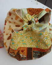 Sneaky Cats square bottom project bag
