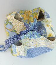 Summer Butterfly Blues square bottom project bag