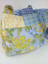 Summer Butterfly Blues square bottom project bag