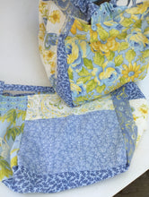 Summer Butterfly Blues square bottom project bag