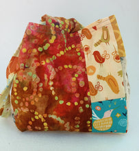 Farm Signs square bottom project bag