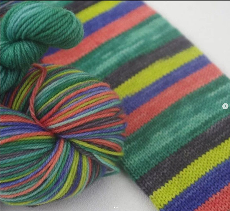 Anemones - Self Striping Sock Yarn