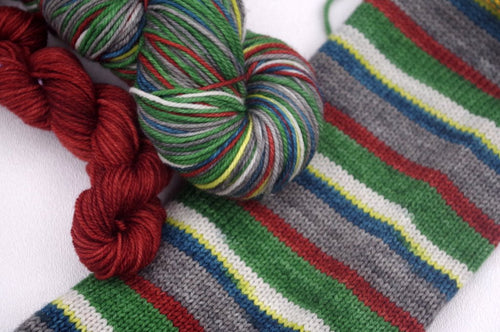 Blowdown at Highfalls Self-Striping yarn