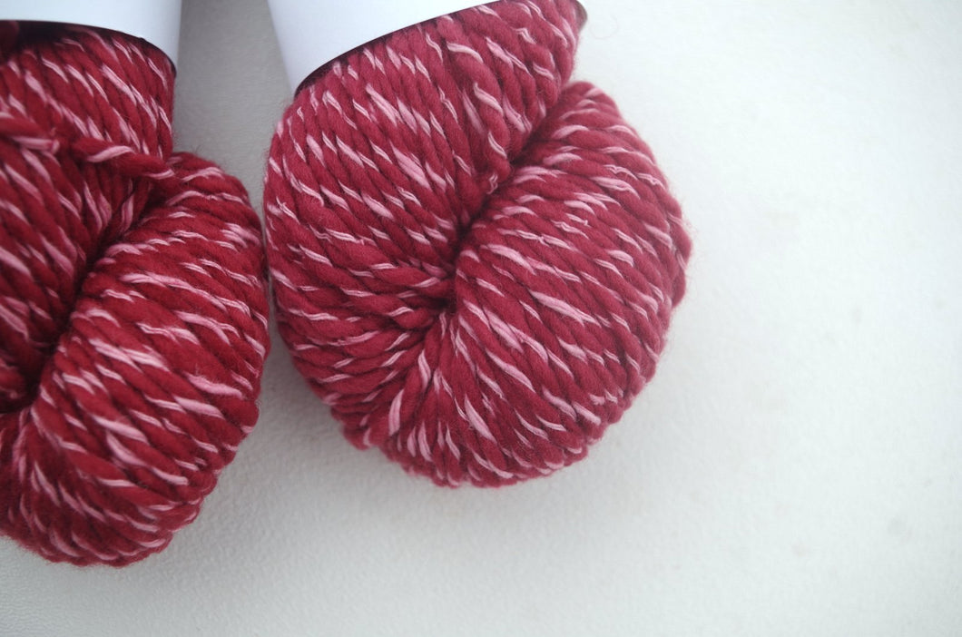 Cranberry - Cotton-Wrapped Bulky Semi-solid yarn